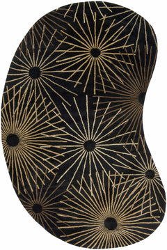Clover Black Modern Wool Rug - Ornate Home