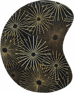 Clover Black Modern Wool Rug - Ornate Home