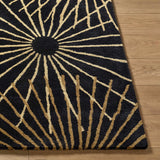 Clover Black Modern Wool Rug - Ornate Home
