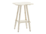 Clover White Accent Table - Ornate Home