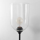 Clyde Matte Black with Glass Round Wall Sconce