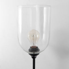 Clyde Matte Black with Glass Round Wall Sconce - Ornate Home