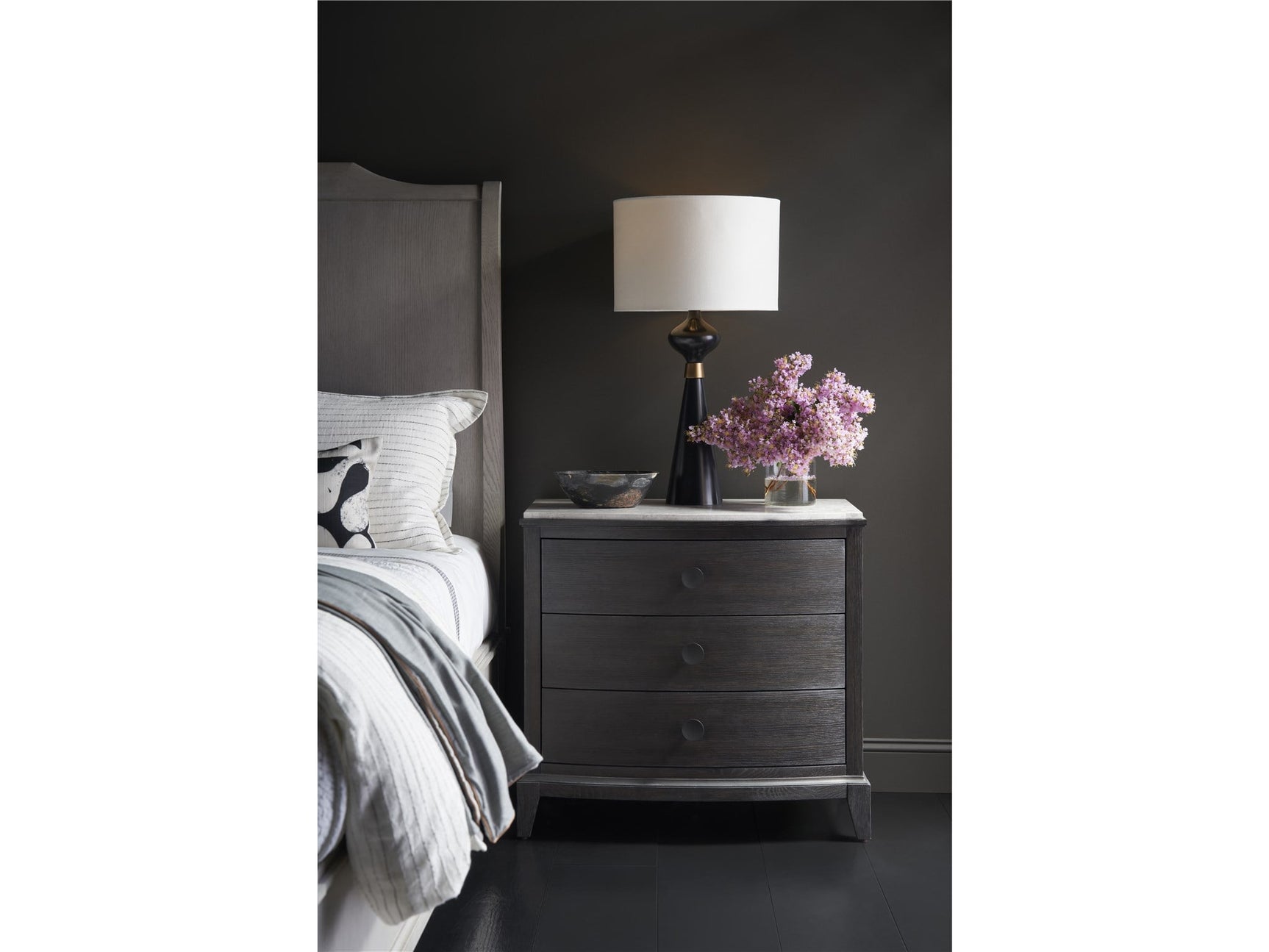Coalesce Ravenwood Three Drawer Nightstand - Ornate Home