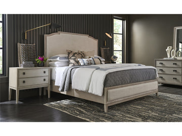 Coalesce Rolling Fog/Asbury Oyster King Panel Bed - Ornate Home