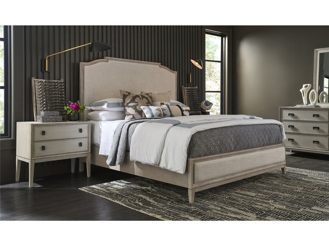 Coalesce Rolling Fog/Asbury Oyster Queen Panel Bed - Ornate Home