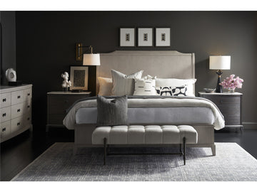 Coalesce Rolling Fog King Sleigh Platform Bed - Ornate Home