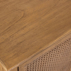 Coast Woodtone 2 Door Rattan Cabinet - Ornate Home