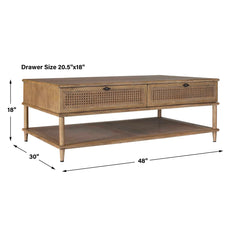 Coast Woodtone Mid-Century Coffee Table - Ornate Home