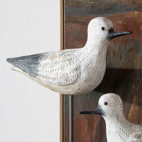 Coastal Bird White Statues - Ornate Home