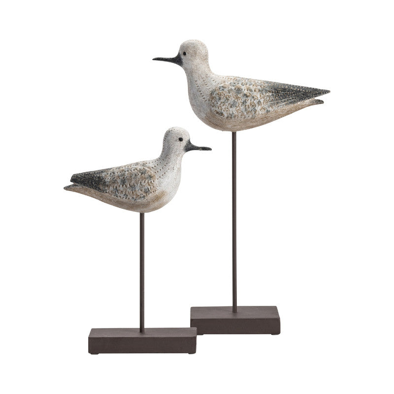 Coastal Bird White Statues - Ornate Home