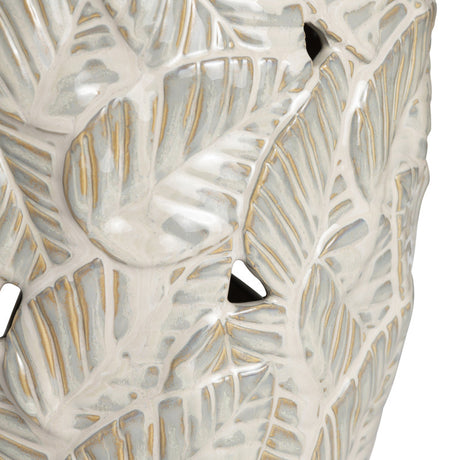 Coastal Leaf Beige Table Lamp - Ornate Home