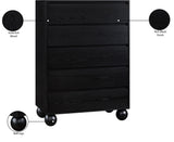 Coastline Black Wood Chest - Ornate Home