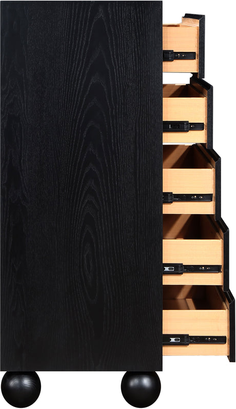 Coastline Black Wood Chest - Ornate Home