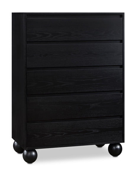 Coastline Black Wood Chest - Ornate Home