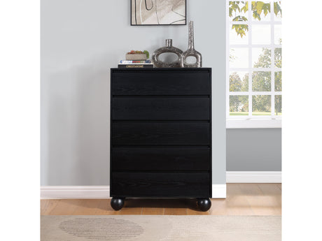 Coastline Black Wood Chest - Ornate Home
