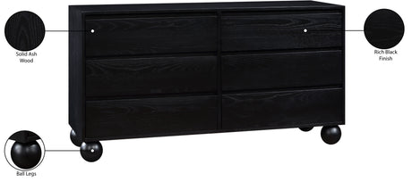 Coastline Black Wood Dresser - Ornate Home