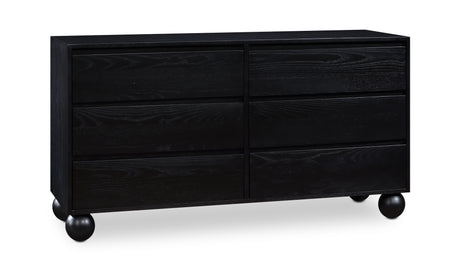 Coastline Black Wood Dresser - Ornate Home