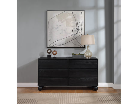 Coastline Black Wood Dresser - Ornate Home