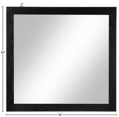 Coastline Black Wood Mirror - Ornate Home