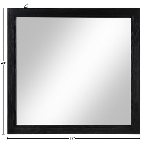 Coastline Black Wood Mirror - Ornate Home