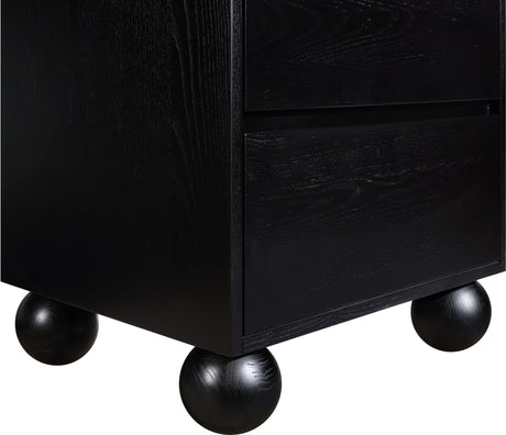 Coastline Black Wood Nightstand - Ornate Home