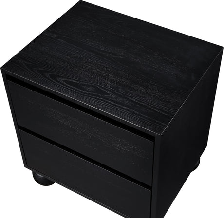 Coastline Black Wood Nightstand - Ornate Home
