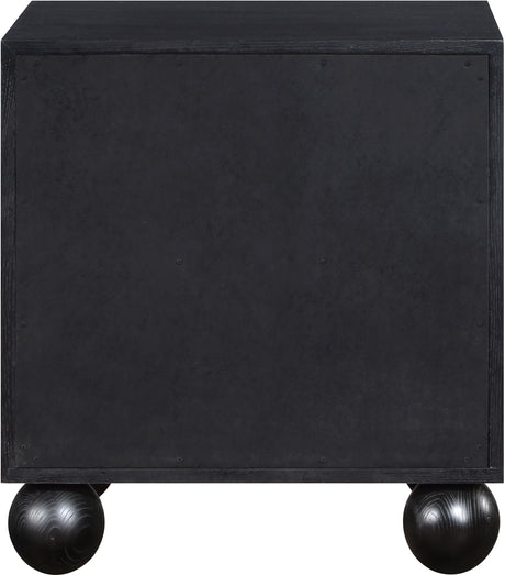 Coastline Black Wood Nightstand - Ornate Home