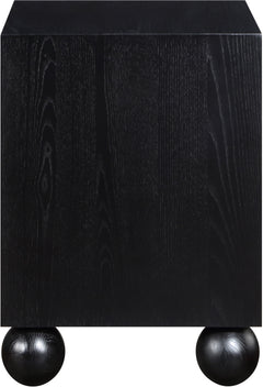 Coastline Black Wood Nightstand - Ornate Home