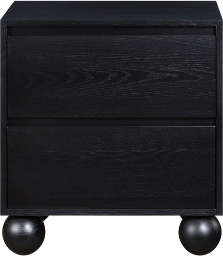 Coastline Black Wood Nightstand - Ornate Home
