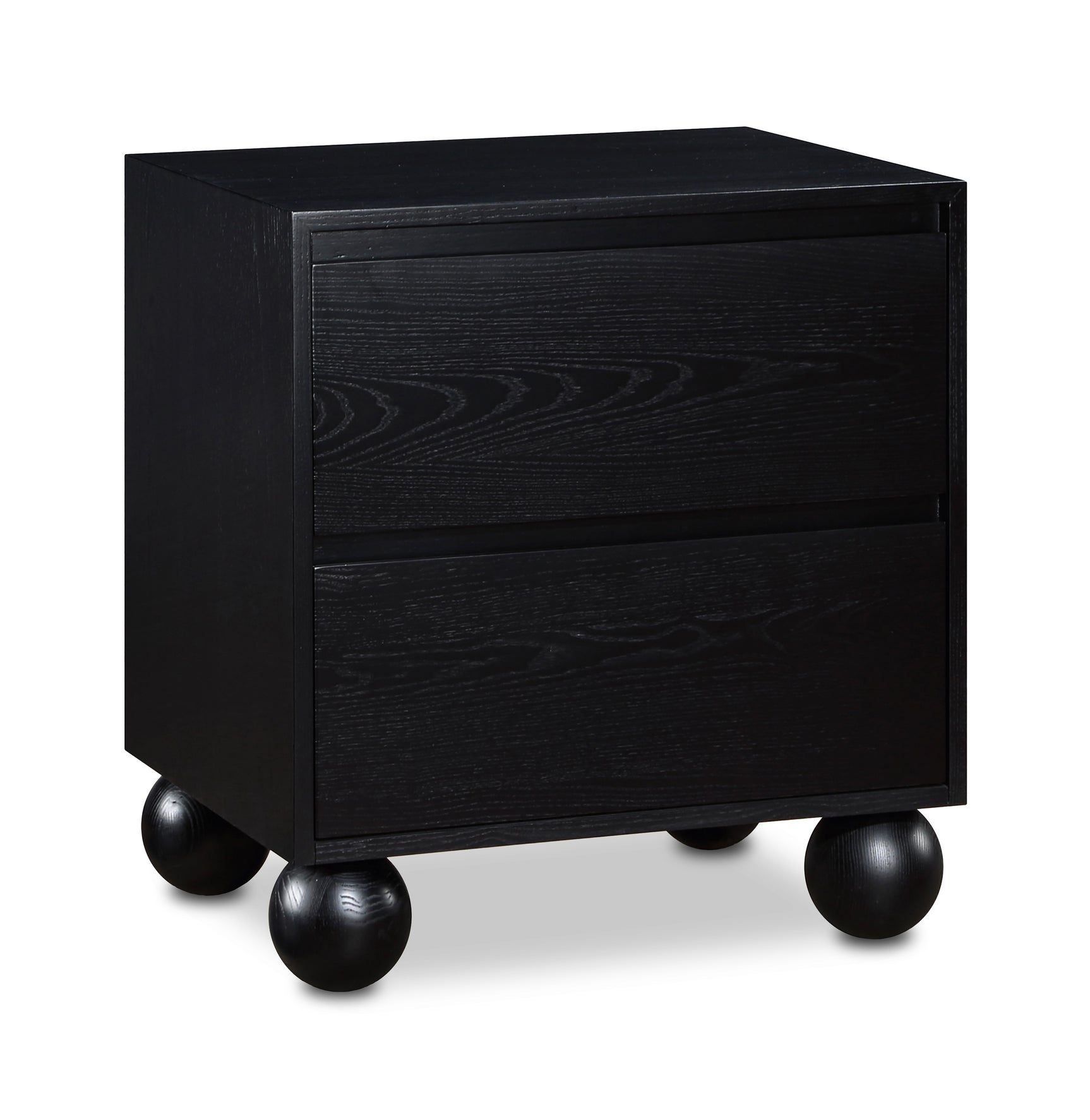 Coastline Black Wood Nightstand - Ornate Home