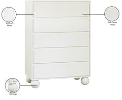 Coastline Cream Wood Chest - Ornate Home