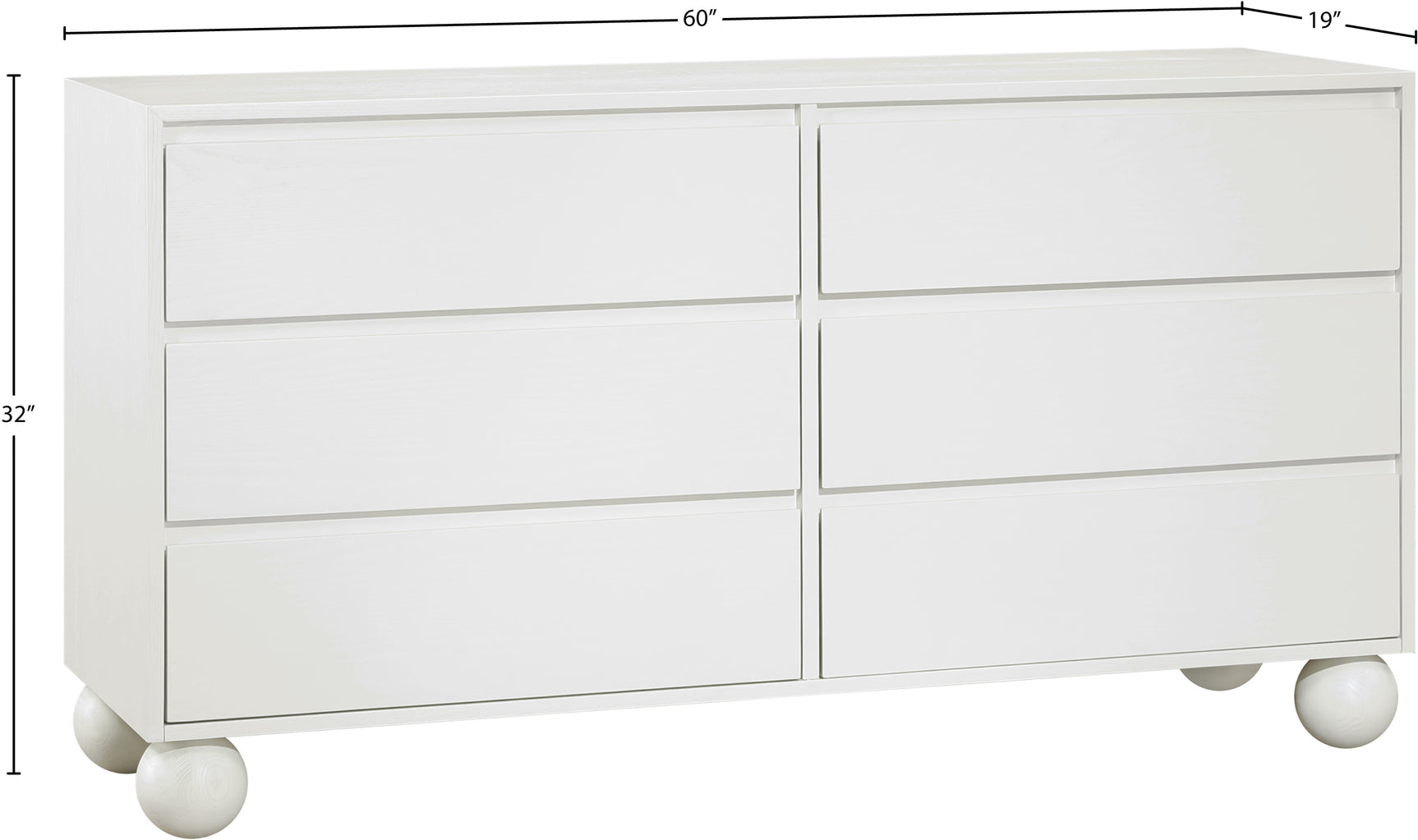 Coastline Cream Wood Dresser - Ornate Home