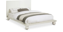 Coastline Cream Wood King Bed (3 Boxes) - Ornate Home