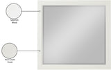Coastline Cream Wood Mirror - Ornate Home