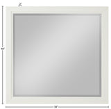 Coastline Cream Wood Mirror - Ornate Home