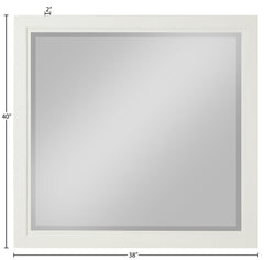 Coastline Cream Wood Mirror - Ornate Home