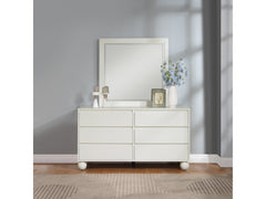 Coastline Cream Wood Mirror - Ornate Home