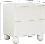Coastline Cream Wood Nightstand - Ornate Home
