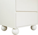 Coastline Cream Wood Nightstand - Ornate Home