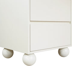 Coastline Cream Wood Nightstand - Ornate Home