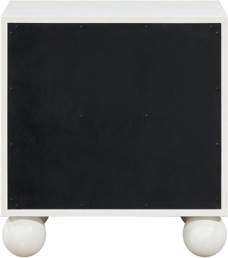 Coastline Cream Wood Nightstand - Ornate Home