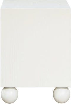 Coastline Cream Wood Nightstand - Ornate Home