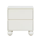 Coastline Cream Wood Nightstand - Ornate Home