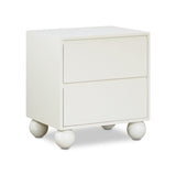 Coastline Cream Wood Nightstand - Ornate Home