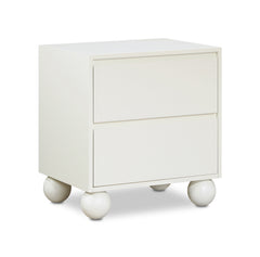 Coastline Cream Wood Nightstand - Ornate Home