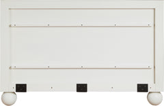 Coastline Cream Wood Queen Bed (3 Boxes) - Ornate Home