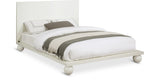 Coastline Cream Wood Queen Bed (3 Boxes) - Ornate Home