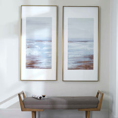 Coastline Multicolor Framed Prints (Set of 2) - Ornate Home