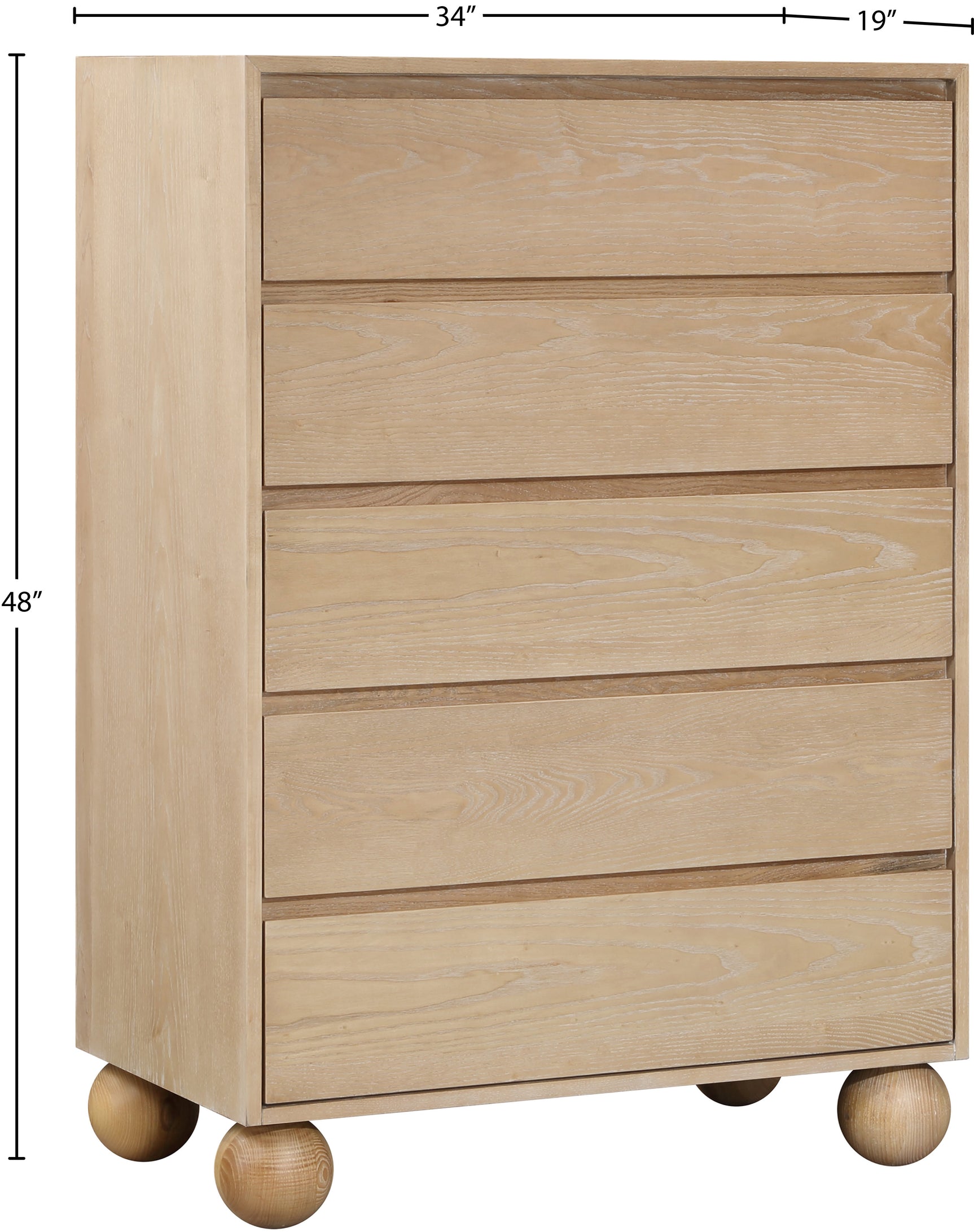 Coastline Natural Wood Chest - Ornate Home