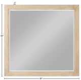 Coastline Natural Wood Mirror - Ornate Home